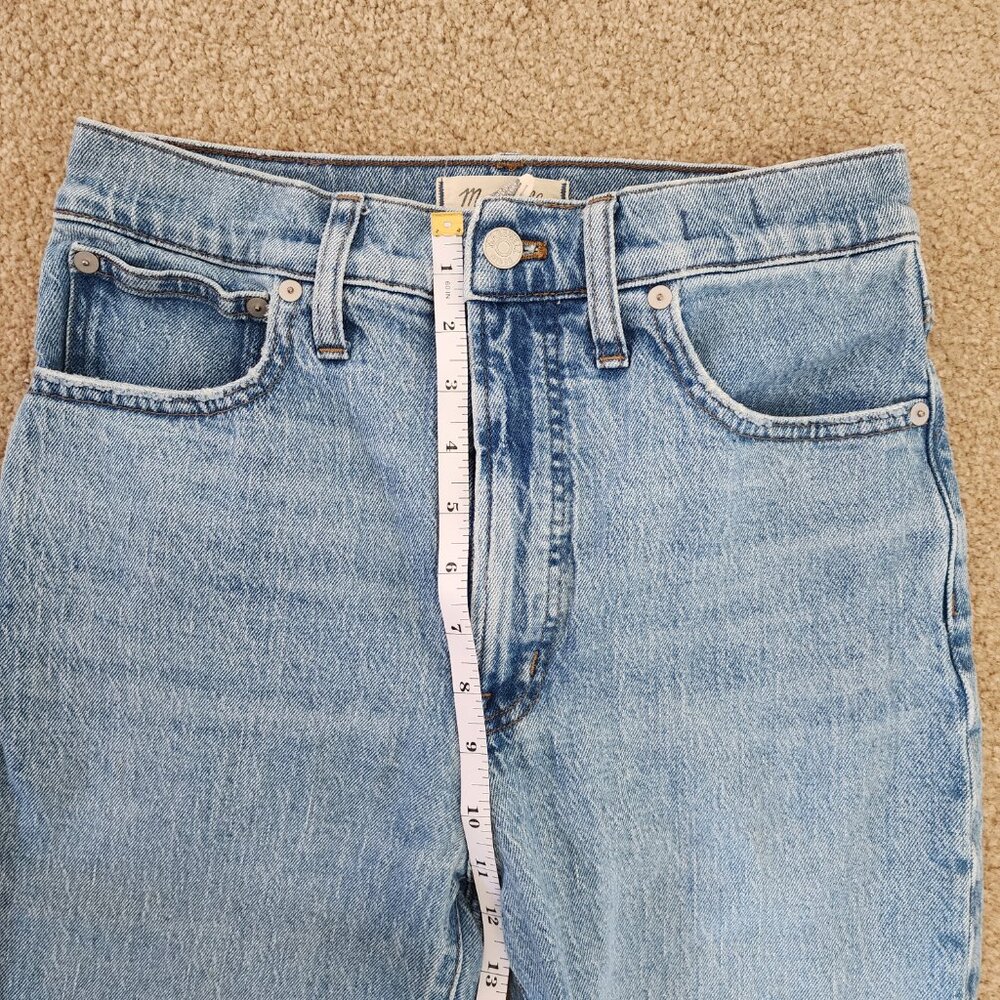 Madewell Perfect Vintage Straight Jean 27 Light Wash High Rise - Picture 3 of 7